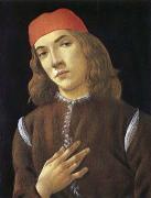 Sandro Botticelli Portrait of youth oil painting reproduction